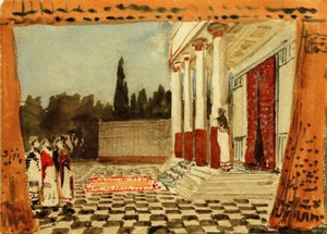 Devant le palais